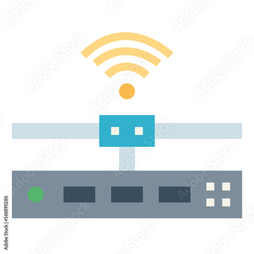 lan flat icon style