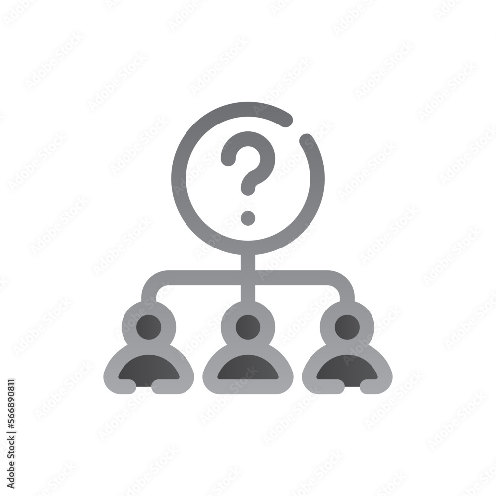 candidates two tone gradient icon candidates two tone gradient icon