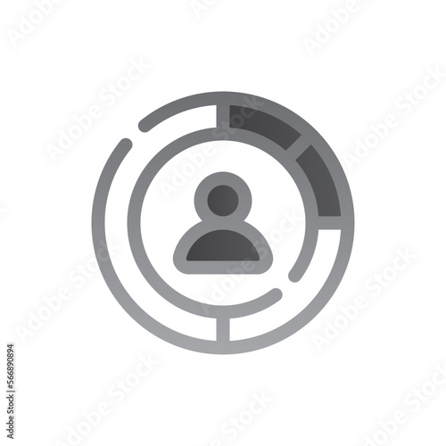 skills two tone gradient icon