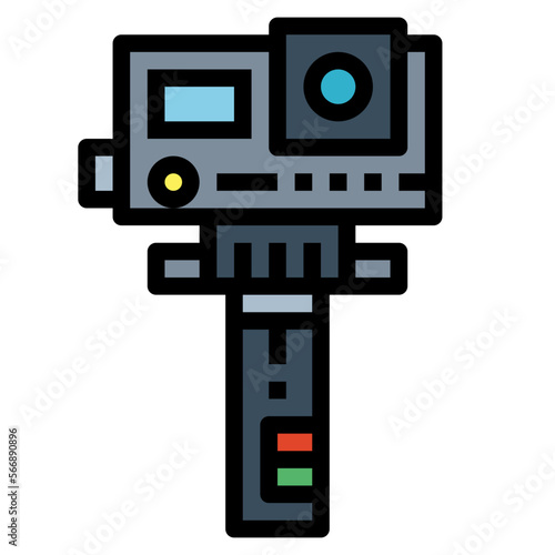 gopro filled outline icon style