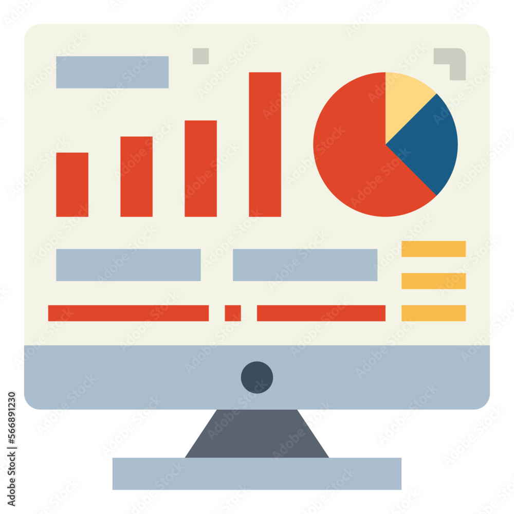 statistics flat icon style statistics flat icon style