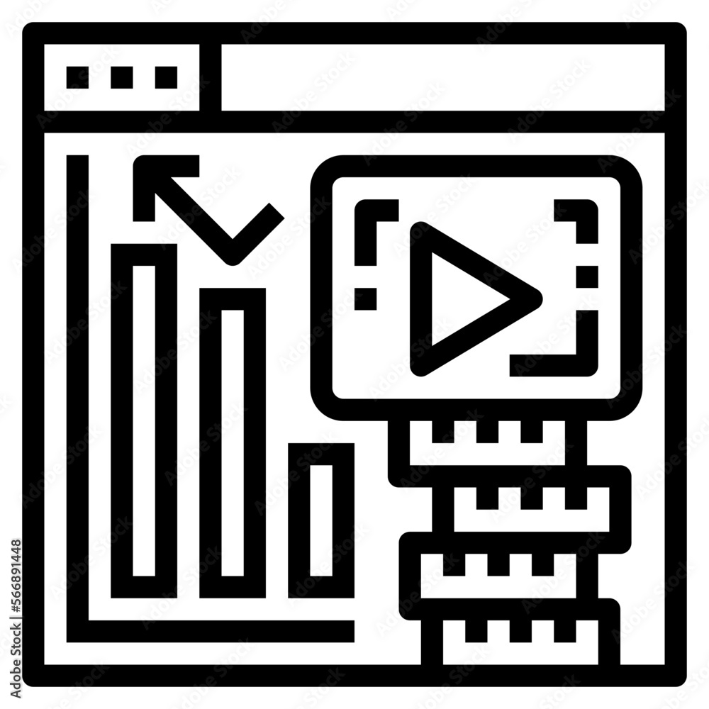 Investment line icon style Investment line icon style