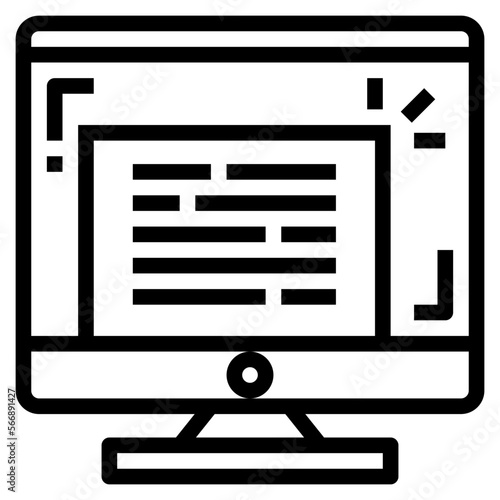 content line icon style