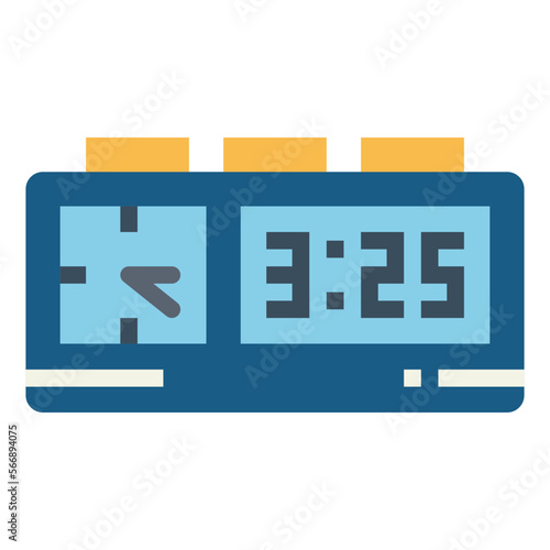 alarm flat icon style