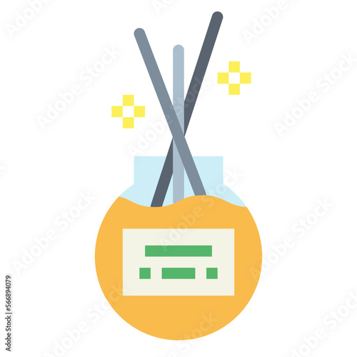 aromatherapy flat icon style