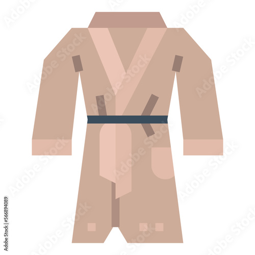 Bathrobe flat icon style