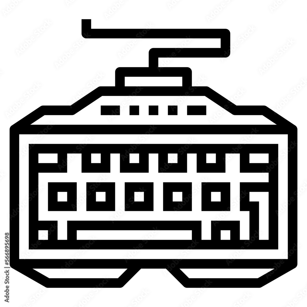 keyboard line icon style keyboard line icon style