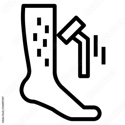 shaving line icon style