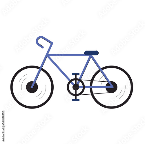 simple bicycle isolated vector illustration 