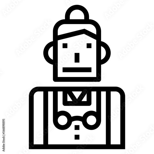 фотографія headmistress line icon style
