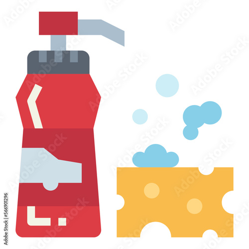 soap flat icon style