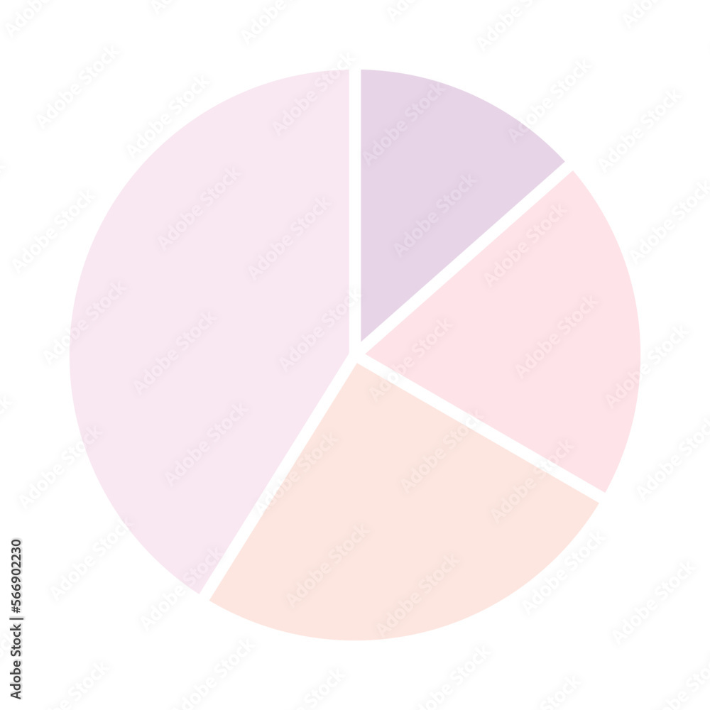 Circle pie chart illustration of an background Circle pie chart illustration of an background