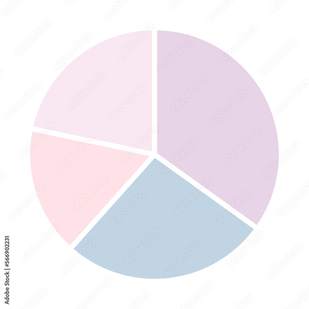 Obraz premium Circle pie chart illustration of chart