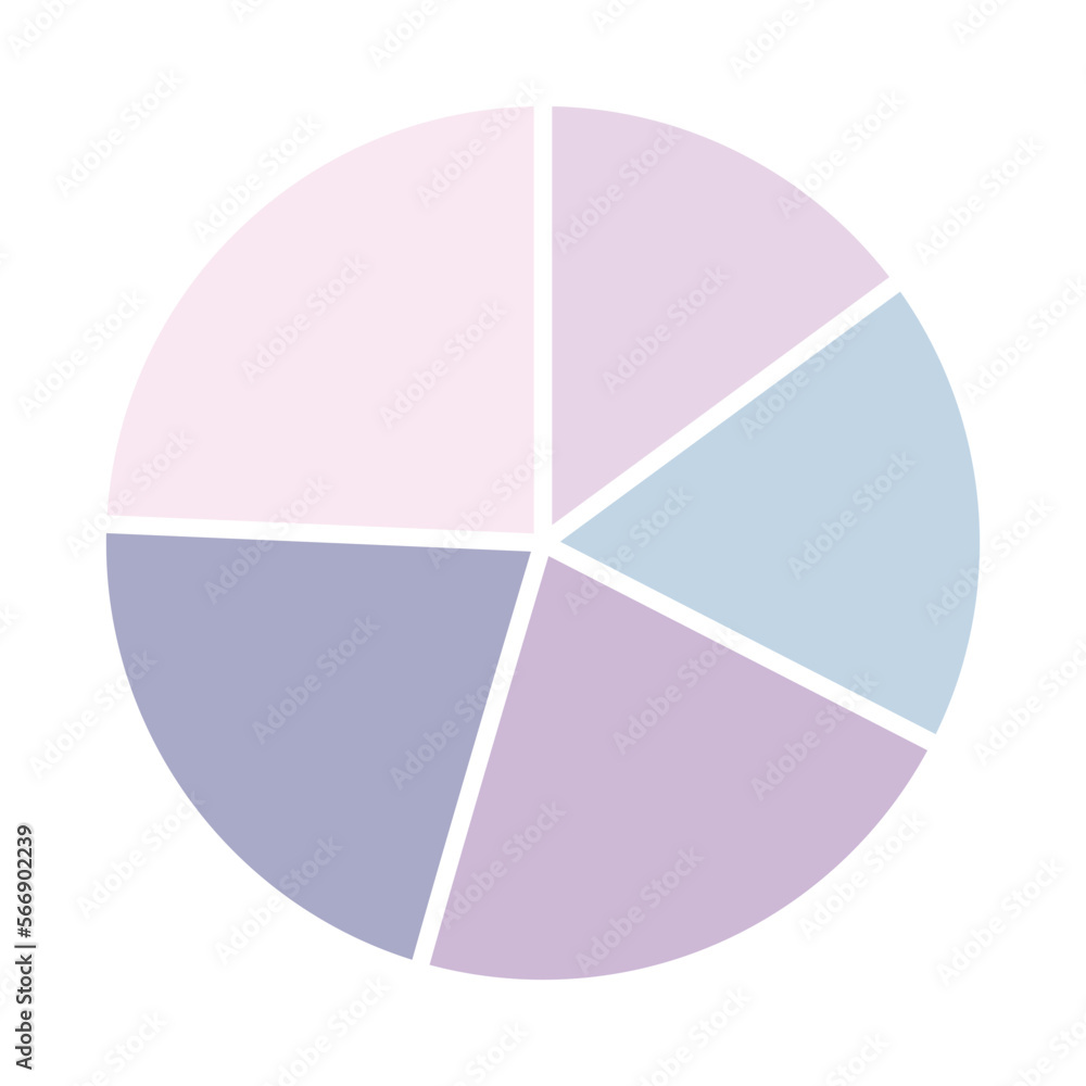 Circle pie chart illustration of circle Circle pie chart illustration of circle