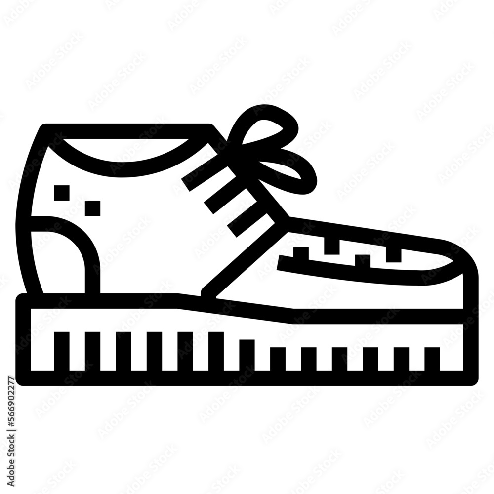 Brothel Creepers line icon style Brothel Creepers line icon style
