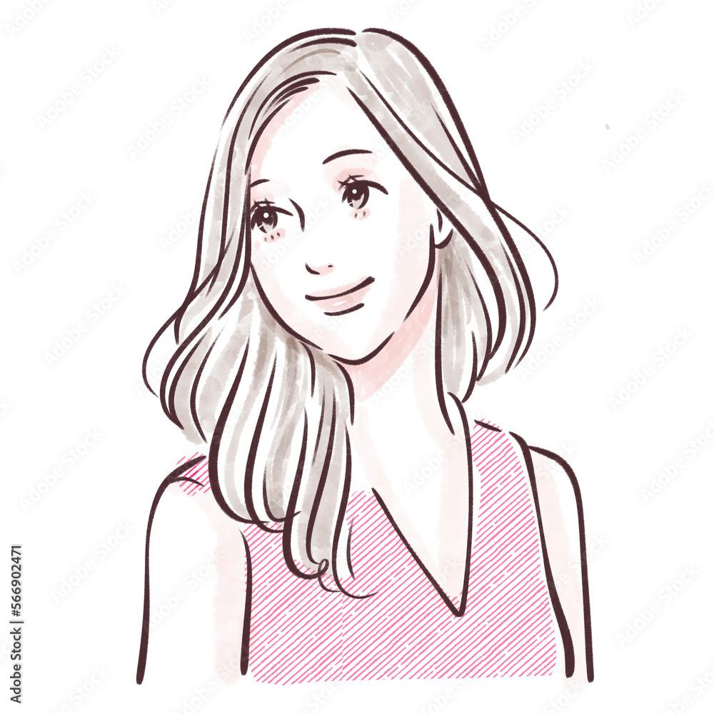 女性のイラスト素材 女性のイラスト素材