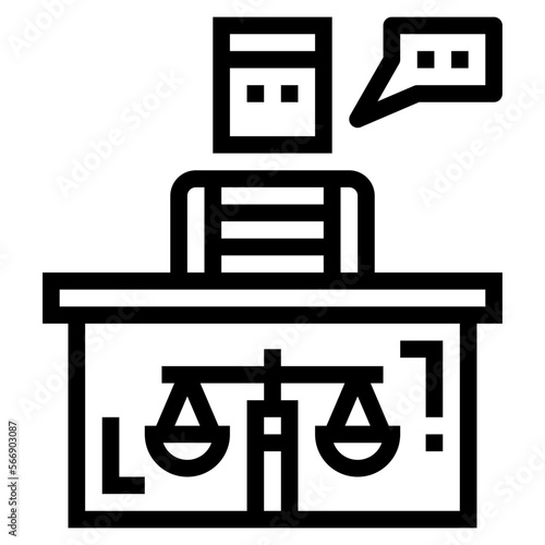 defendant line icon style