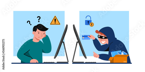 Global data security, personal data security, cyber data security online concept illustration, Internet security or information privacy & protection idea, software access data as confidential