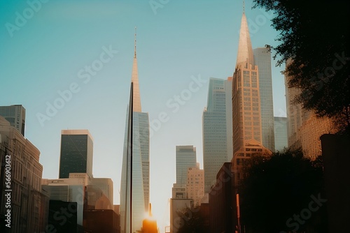 Wallpaper Mural City Square in the United States by a sunny weather.  Torontodigital.ca