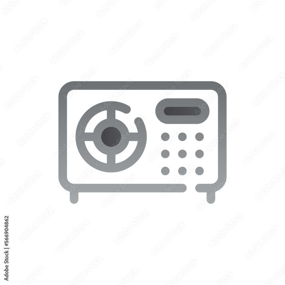 safety box two tone gradient icon