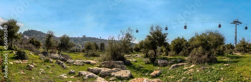 تليفريك قلعة الربض - قلعة عجلون التاريخية - الاردن Al- Rabadh Castle Cable Car - the historic Ajloun Castle- telefreik - Jordan