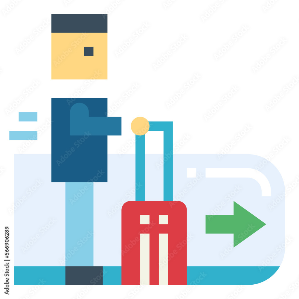 escalator flat icon style escalator flat icon style