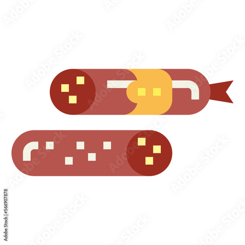 salami flat icon style