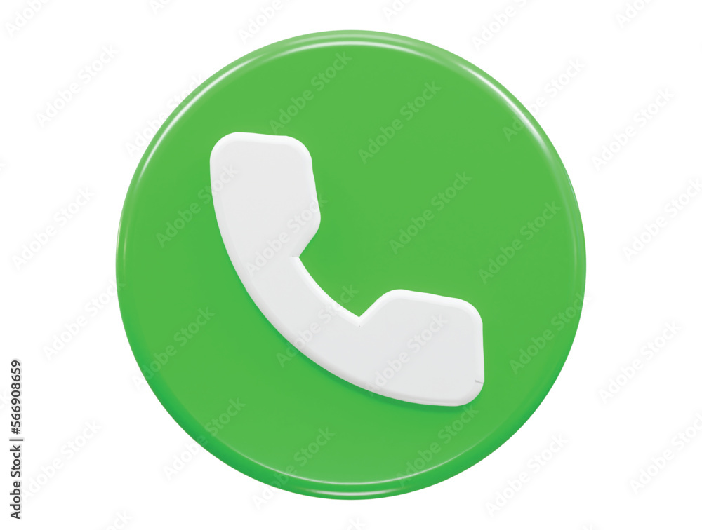 Phone icon 3d rendering vector illustration Phone icon 3d rendering vector illustration