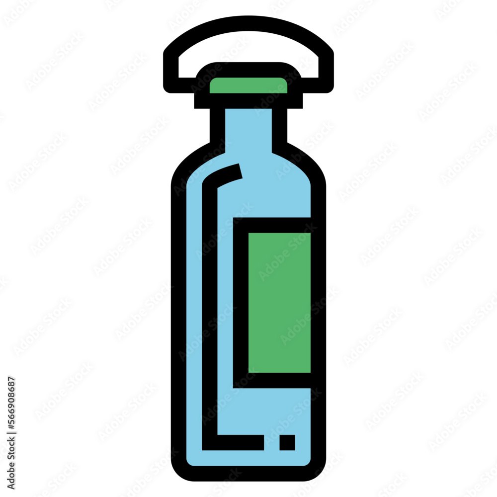 bottle filled outline icon style bottle filled outline icon style