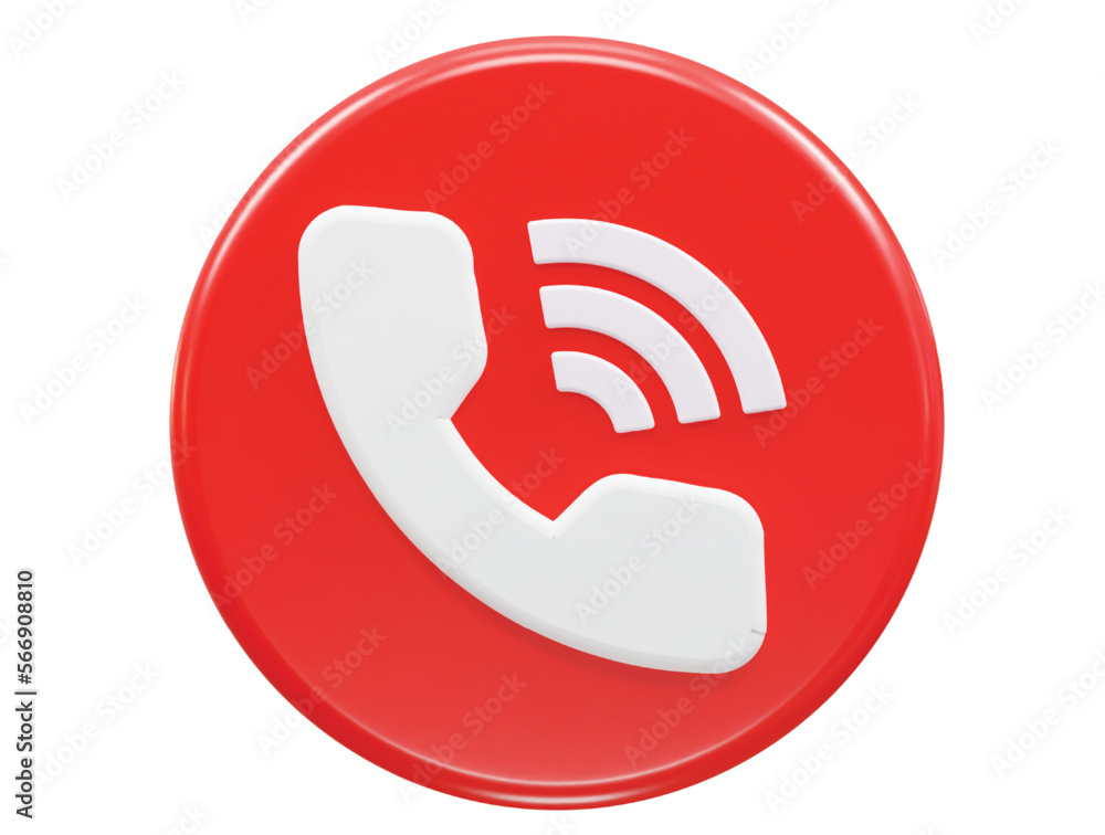 Phone icon 3d rendering vector illustration Phone icon 3d rendering vector illustration