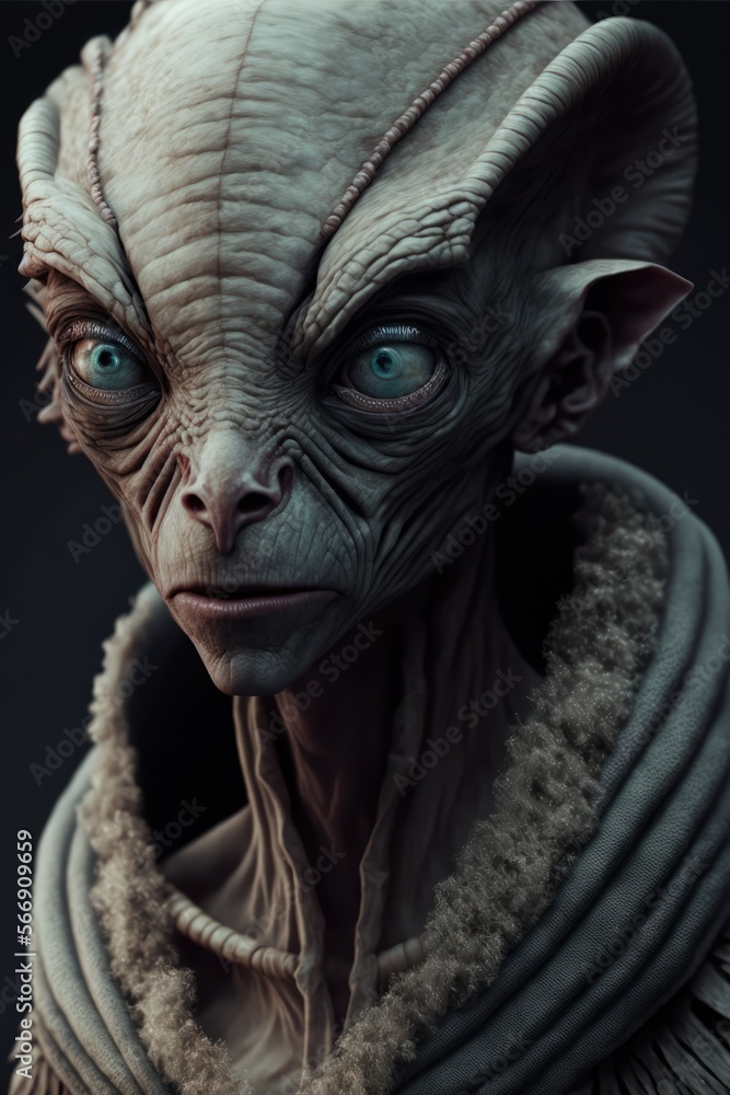Alien from other world made with generative ai Alien from other world made with generative ai