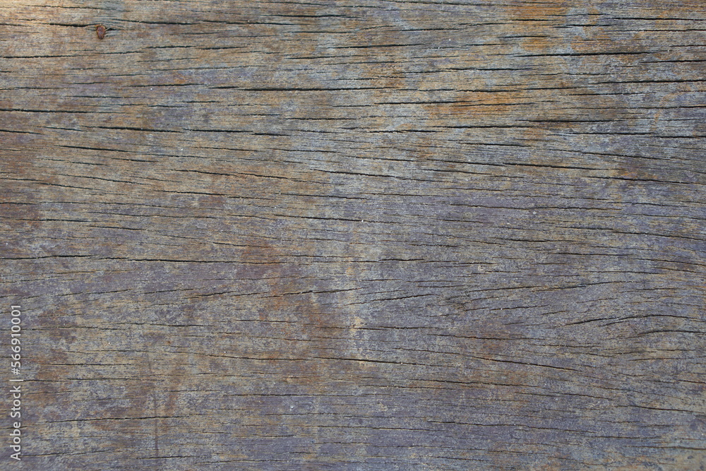 Fototapeta premium The old wooden floor has beautiful cracks.