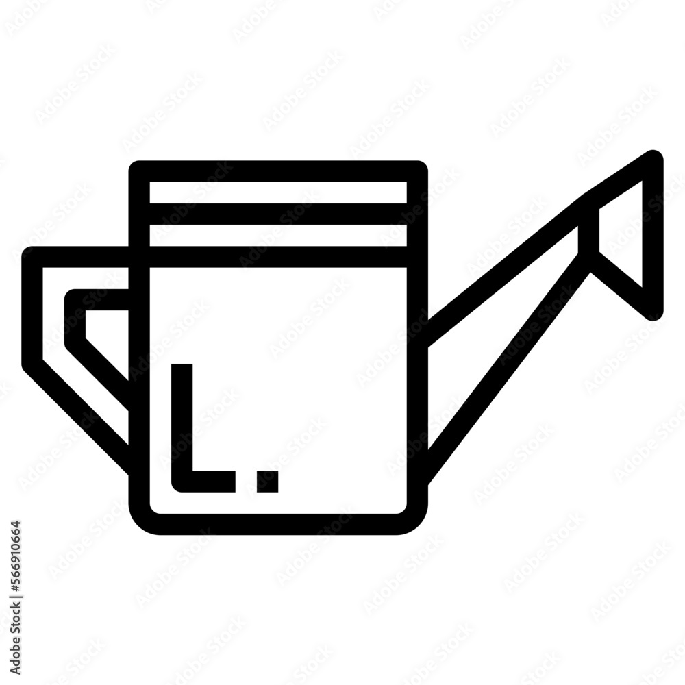 Watering line icon style Watering line icon style