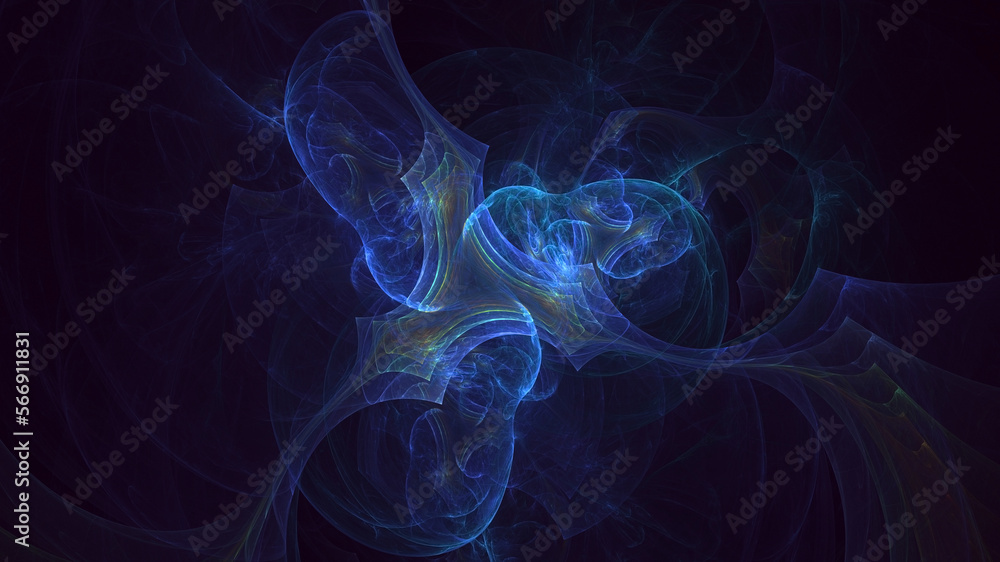 3D rendering abstract colorful fractal light background 3D rendering abstract colorful fractal light background