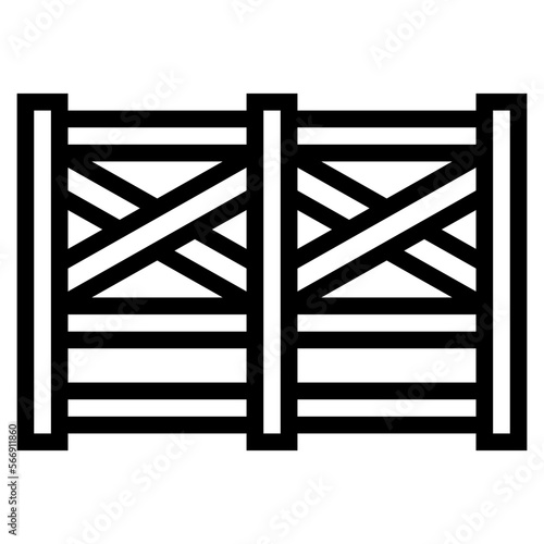 fence line icon style