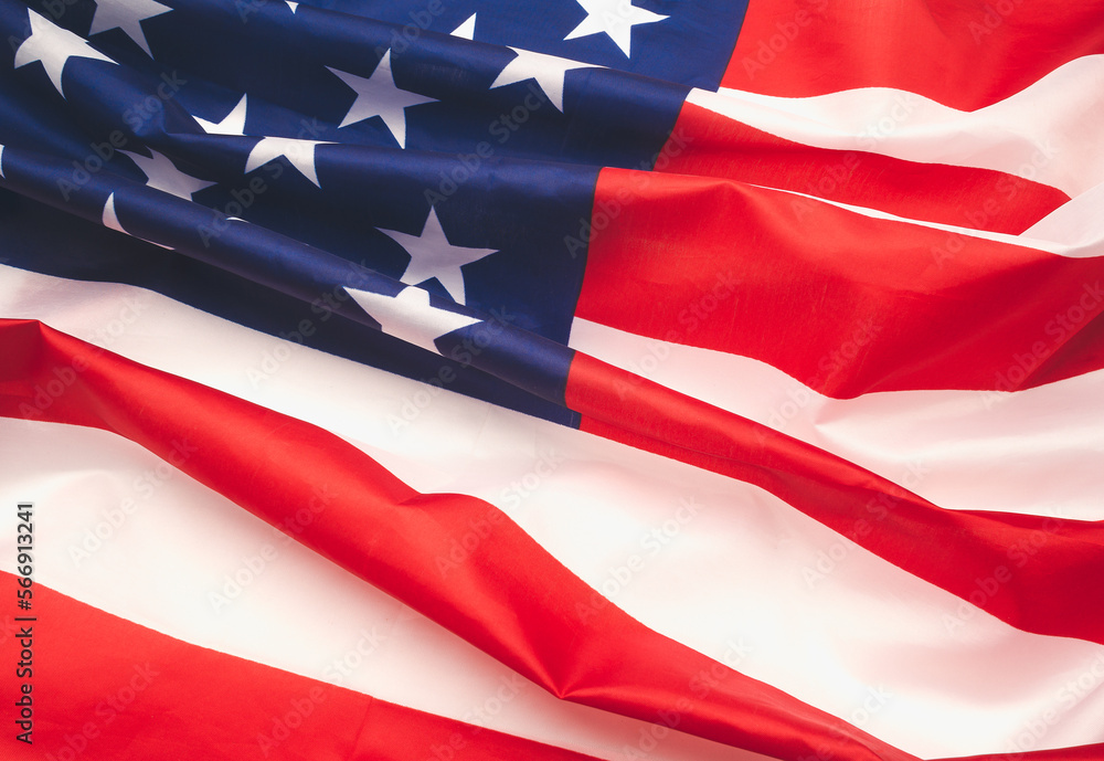 Fototapeta premium The National flag of the United States of America