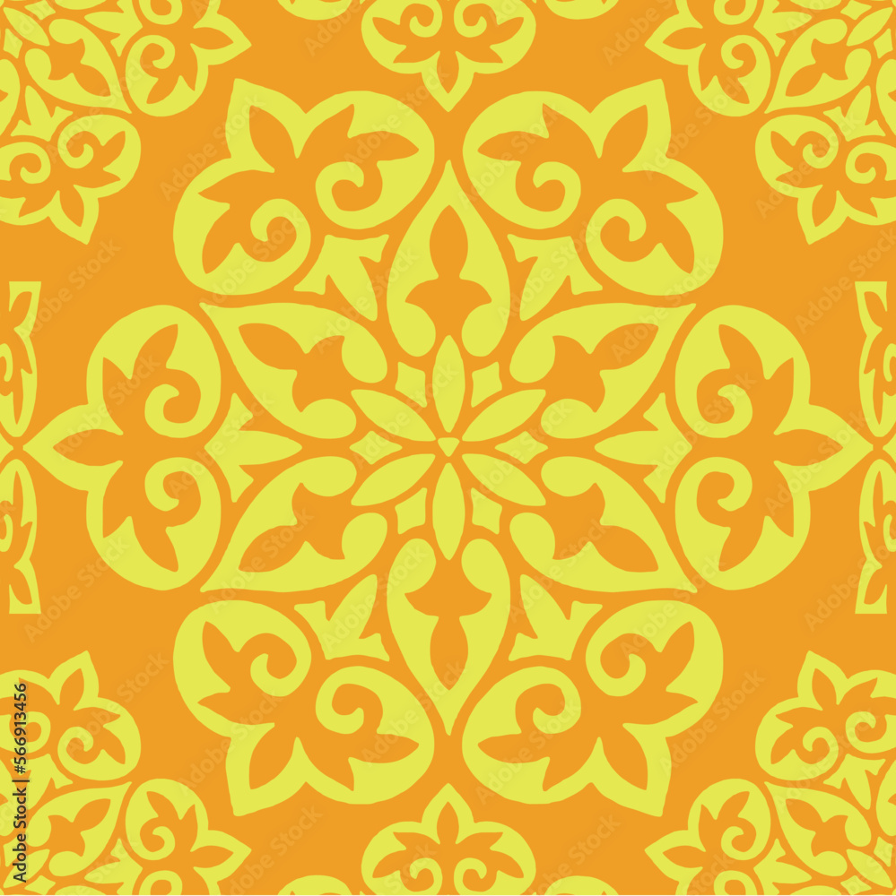 Background with Colorful Mandala Design Background with Colorful Mandala Design
