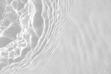 Abstract white transparent water shadow surface texture natural ripple background