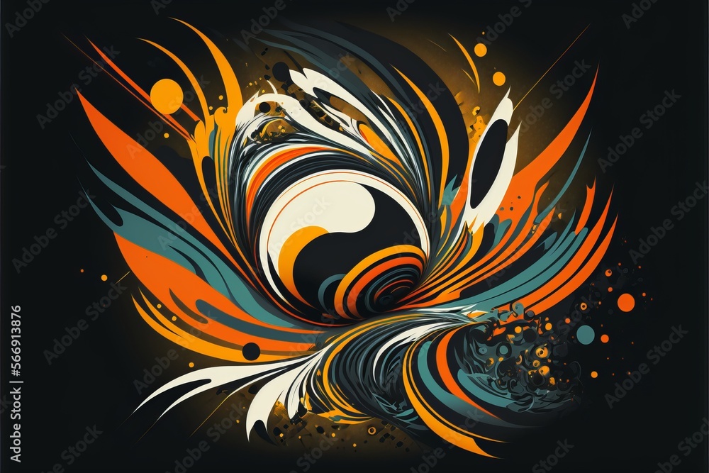 Fototapeta premium Ambition Abstract Art (generative AI)