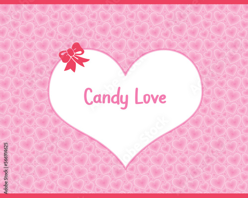 Candy love pink romantic sweet decoration barbie style pulse invitation wedding birthday valentine card