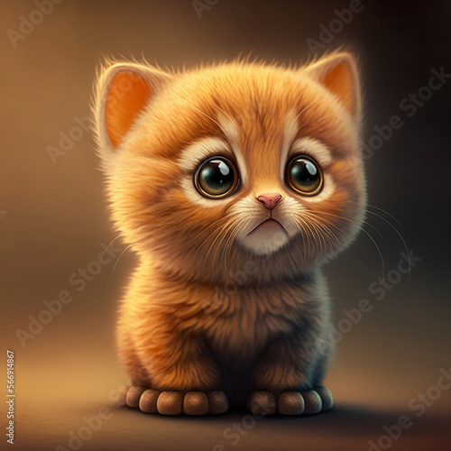 Cute little cat is sad © Arcreative