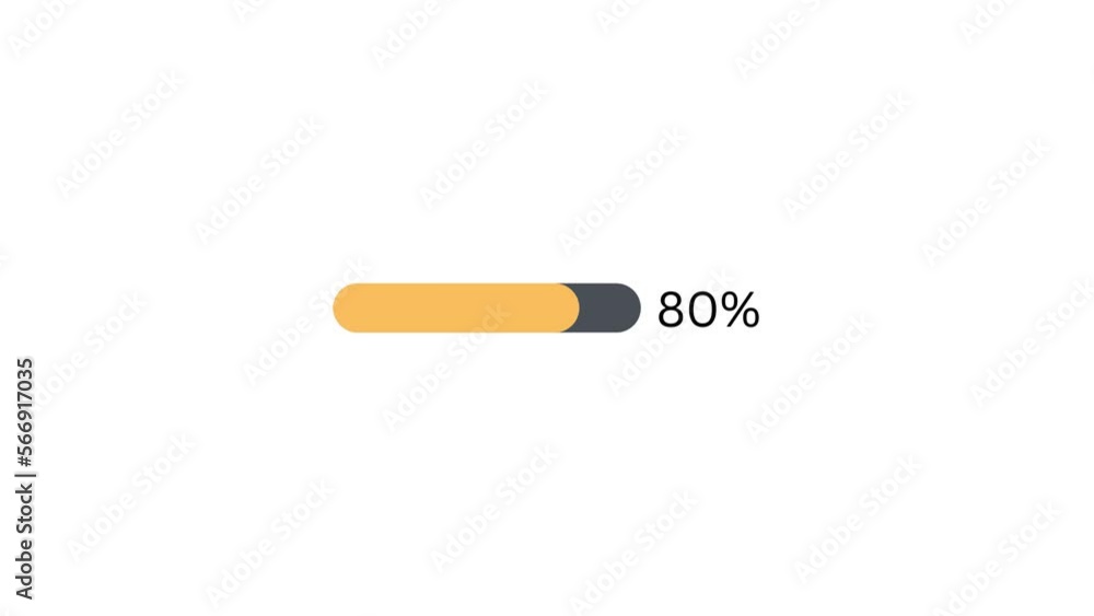 80 % Progress bar for business and education 80 % Progress bar for business and education
