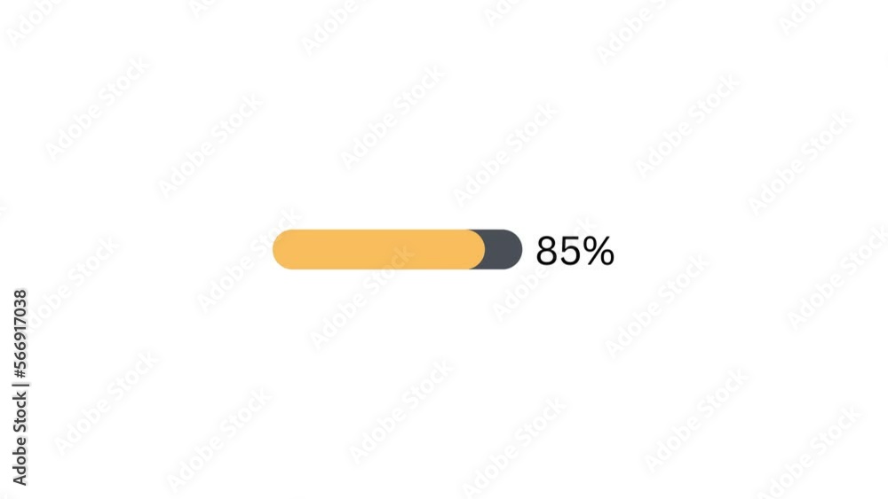 85 % Progress bar for business and education 85 % Progress bar for business and education