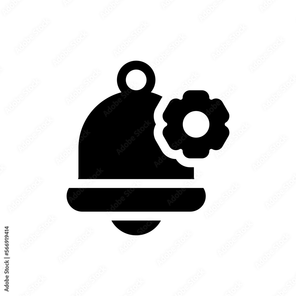 alarm glyph icon