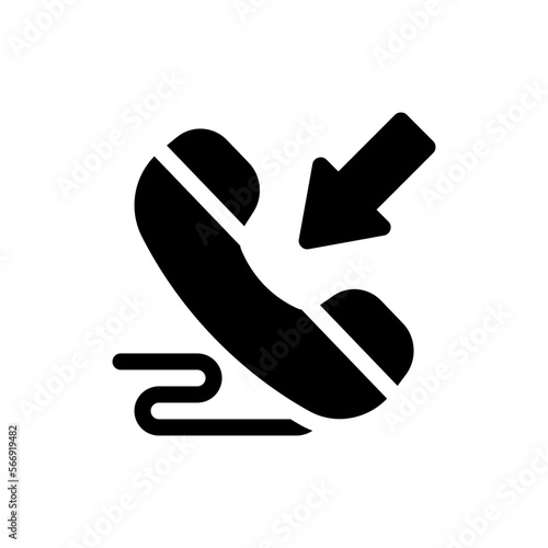 incoming call glyph icon
