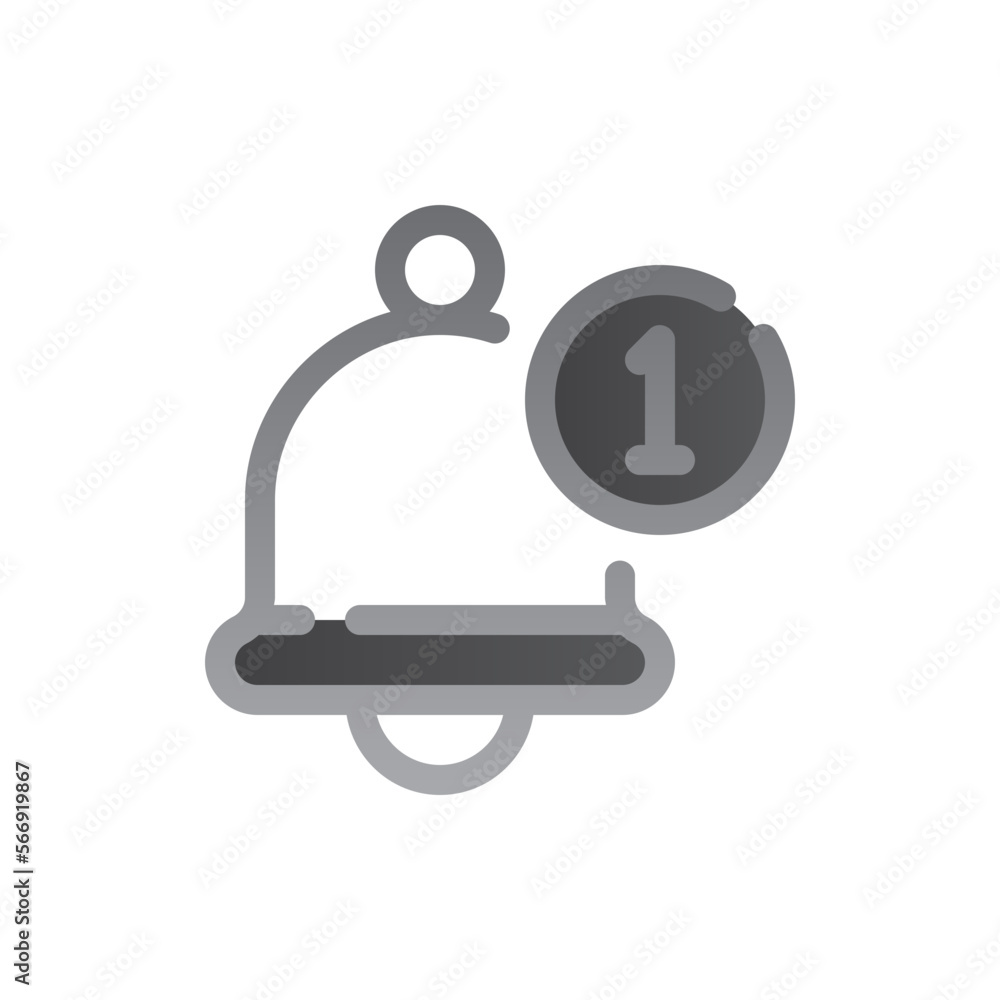 alarm two tone gradient icon alarm two tone gradient icon