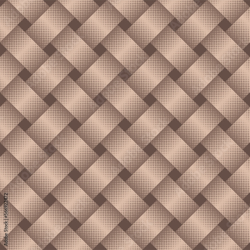 Weaving pattern, background with woven texture, textile knitted repeating. Geometric ornament.