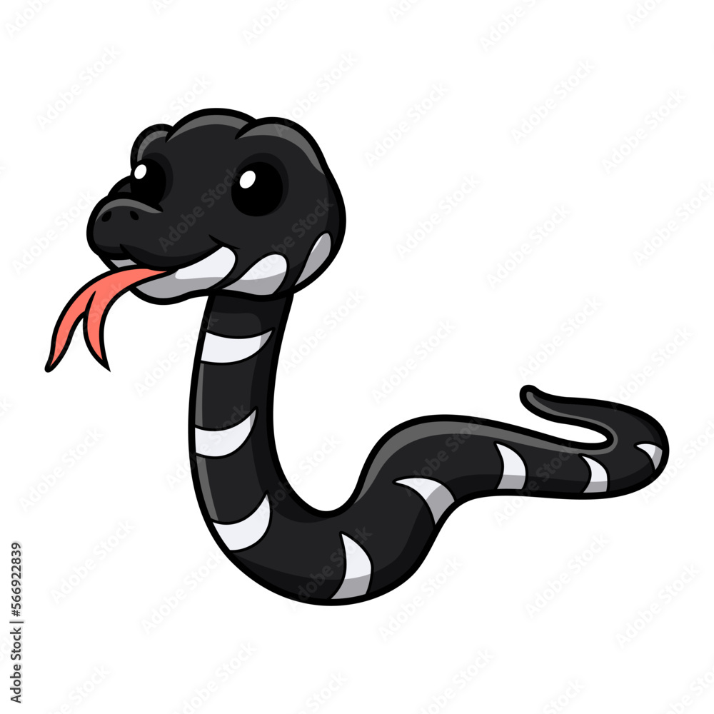 Cute mangrove snake cartoon (boiga dendrophila) Cute mangrove snake cartoon (boiga dendrophila)