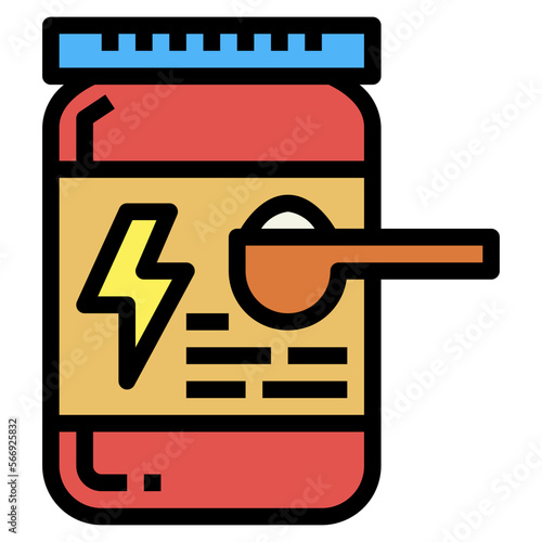 supplements filled outline icon style