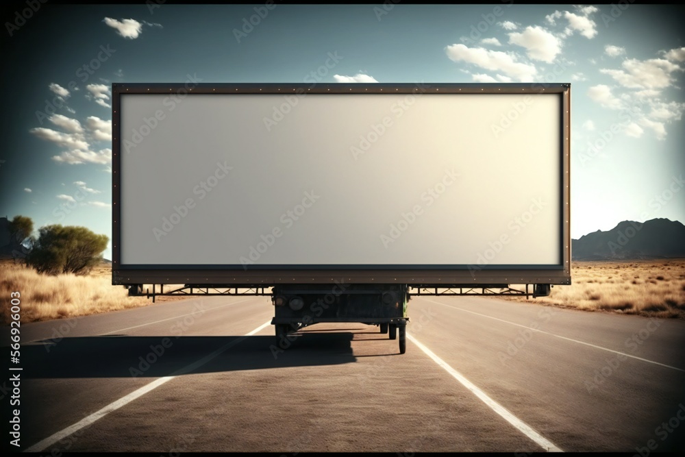 Blank billboard mockup. Advertising poster. Blank billboard mockup. Advertising poster.